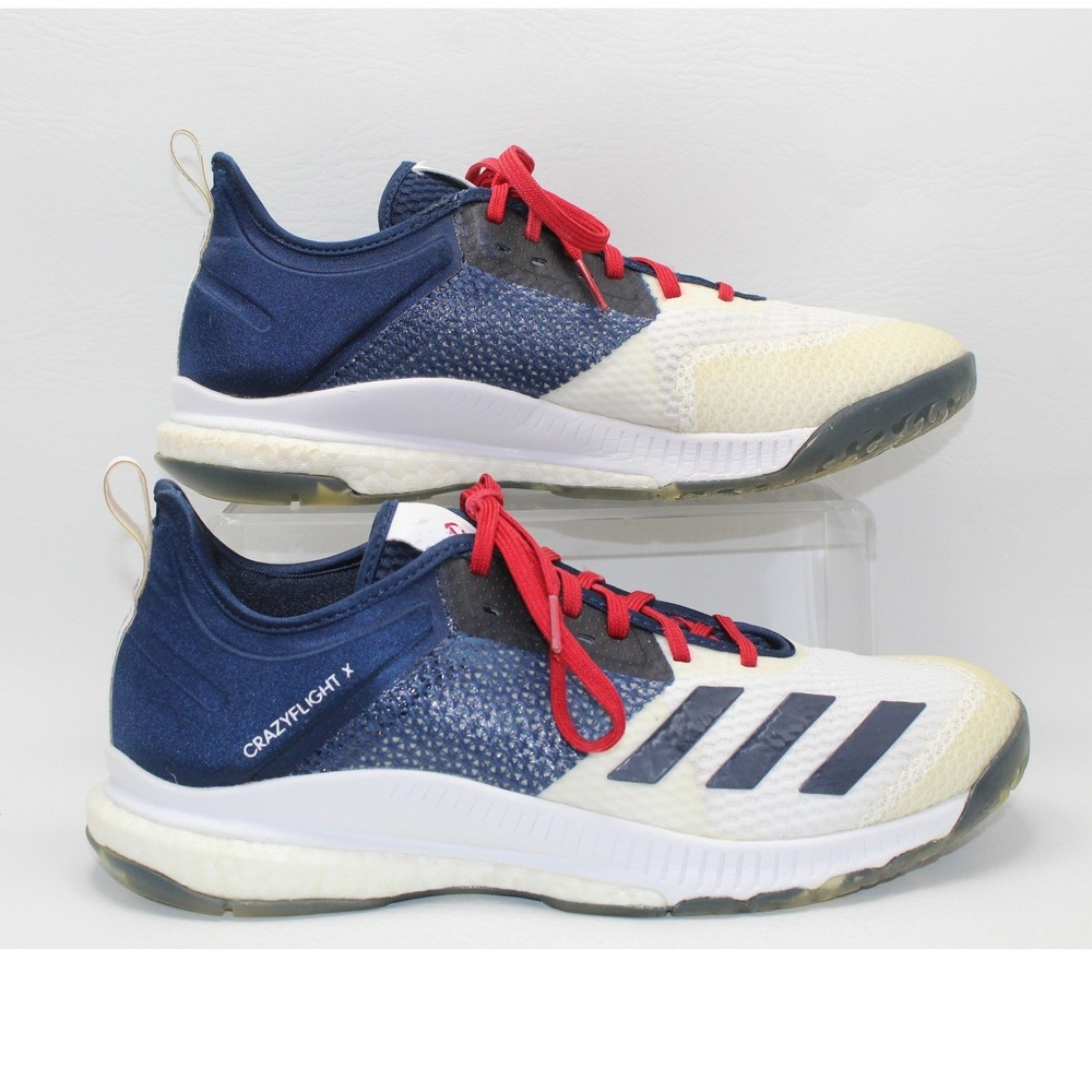 Adidas Crazyflight X USA Volleyball Navy White Red Boost Sneakers D97836 Size 8